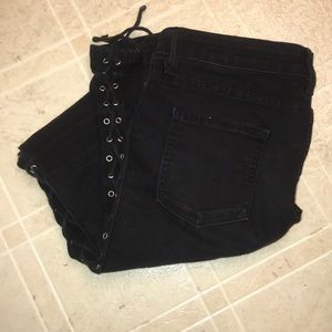 LF “Carman” black lace up pant